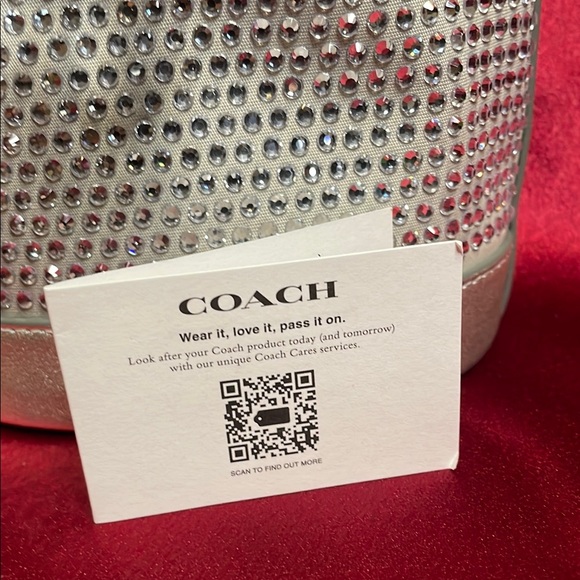 NWT Coach Silver mini Bucket Bag - Picture 5 of 10
